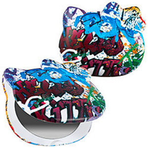 Graffiti compact mirror